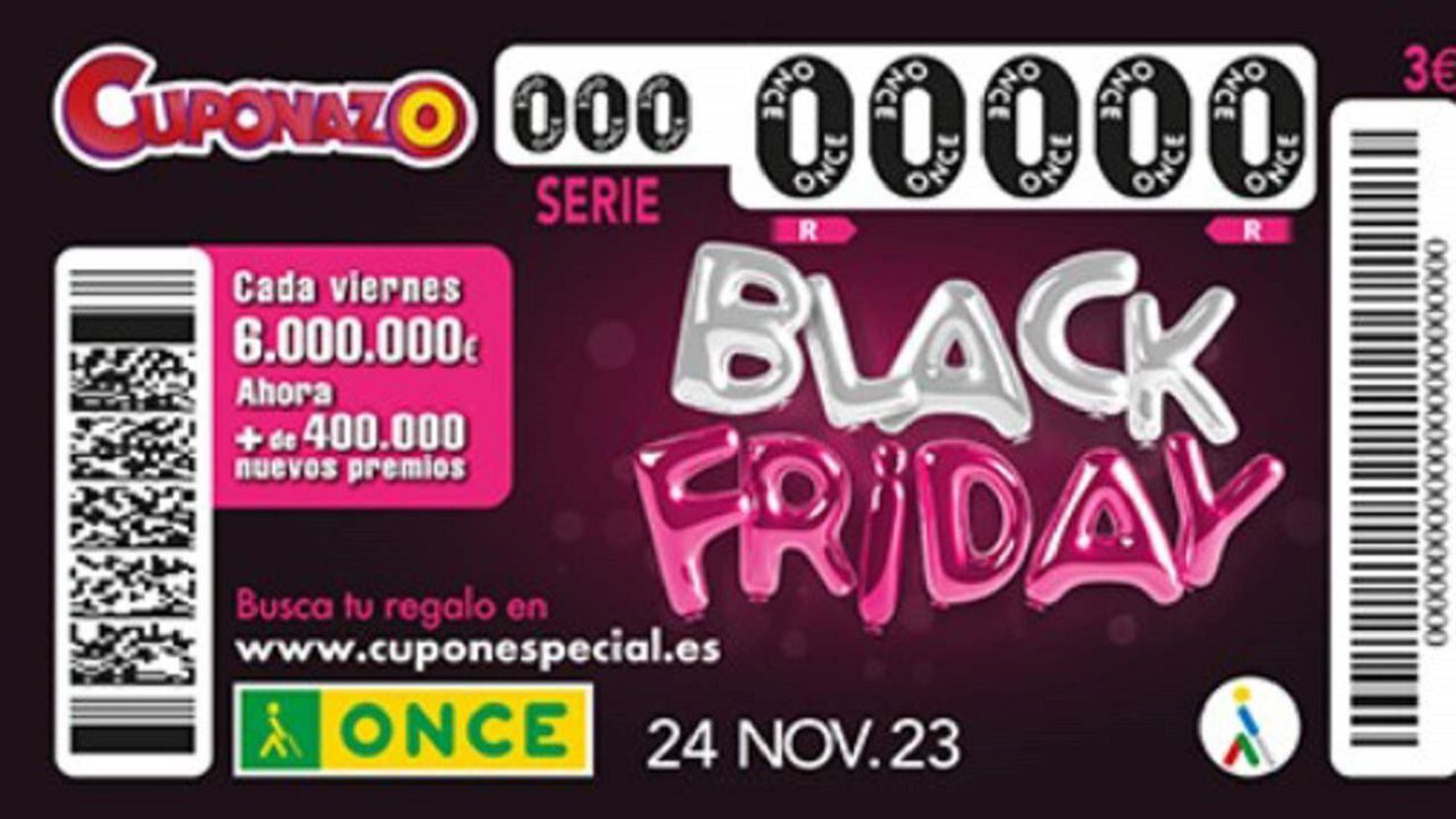 Cuponazo Black Friday de la ONCE 2023 comprobar resultados del sorteo