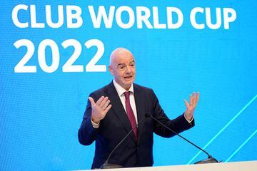 FIFA President Gianni Infantino attends the FIFA Club World Cup Morocco 2022 Draw in Rabat
