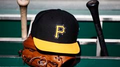 PITTSBURGH, PA - OCTOBER 07:  A detailed view of a Pirates hat and glove before Game Four of the National League Division Series at PNC Park on October 7, 2013 in Pittsburgh, Pennsylvania.  (Photo by Justin K. Aller/Getty Images)