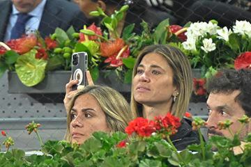 Carla Pereyra durante el partido de Rafael Nadal contra Miomir Kecmanovic.