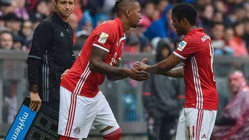 Bayern’s Douglas Costa could miss Atlético clash