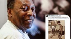 AMLO lamenta la muerte de Pelé con una foto de Ronaldinho 
