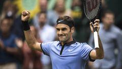 Roger Federer tras meterse en la final de Halle