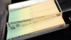Cheques del Departamento del Tesoro de Estados Unidos. 