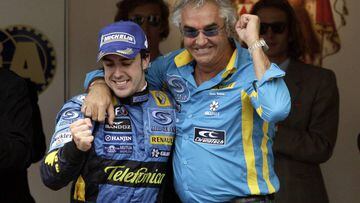 Alonso y Briatore en sus tiempos de gloria.
