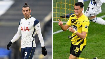 Gareth Bale y Reinier Jesus, jugadores cedidos por el Real Madrid en el Tottenham y el Dortmund.