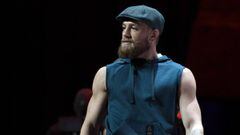 Conor McGregor arrives at an open workout for UFC 229 at Park Theater at Park MGM on October 03, 2018 in Las Vegas, Nevada. McGregor will challenge UFC lightweight champion Khabib Nurmagomedov for his title at UFC 229 on October 6 at T-Mobile Arena in Las