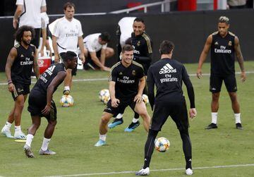Luka Jovic in training with Real Madrid.