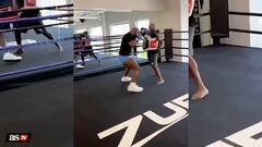 En pleno ‘hype’ con la pelea de Topuria, este vídeo de la leyenda Mike Tyson entrenando así.