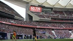 New women's football attendance world record set at the Wanda Metropolitano: 60,739