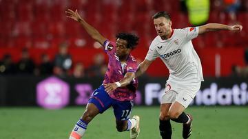 Juan Cuadrado se queda sin el sueño de Europa League ante Sevilla