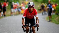 SERRE CHEVALIER, FRANCE - JULY 13: Nairo Alexander Quintana Rojas of Colombia and Team Arkéa - Samsic competes in the chase group during the 109th Tour de France 2022, Stage 11 a 151,7km stage from Albertville to Col de Granon - Serre Chevalier 2404m / #TDF2022 / #WorldTour / on July 13, 2022 in Col de Granon-Serre Chevalier, France. (Photo by Tim de Waele/Getty Images)