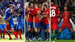Francia, Espa&ntilde;a y Portugal buscar&aacute;n un billete para el Mundial de Rusia.