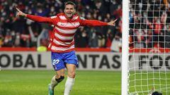 Jorge Molina celebra un gol.