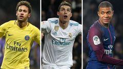 El once de jugadores de Real Madrid y PSG con el valor de mercado m&aacute;s alto.