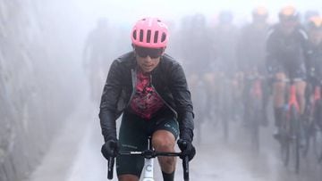 LIENZ, AUSTRIA - APRIL 22: Johan Esteban Chaves Rubio of Colombia and Team EF Education - Easypost competes in rainy and foggy conditions during the 45th Tour of the Alps 2022 - Stage 5 a 114,5km stage from Lienz to Lienz / #TouroftheAlps / on April 22, 2022 in Lienz, Austria. (Photo by Tim de Waele/Getty Images)
