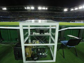 Video Assistant Referee cabin.