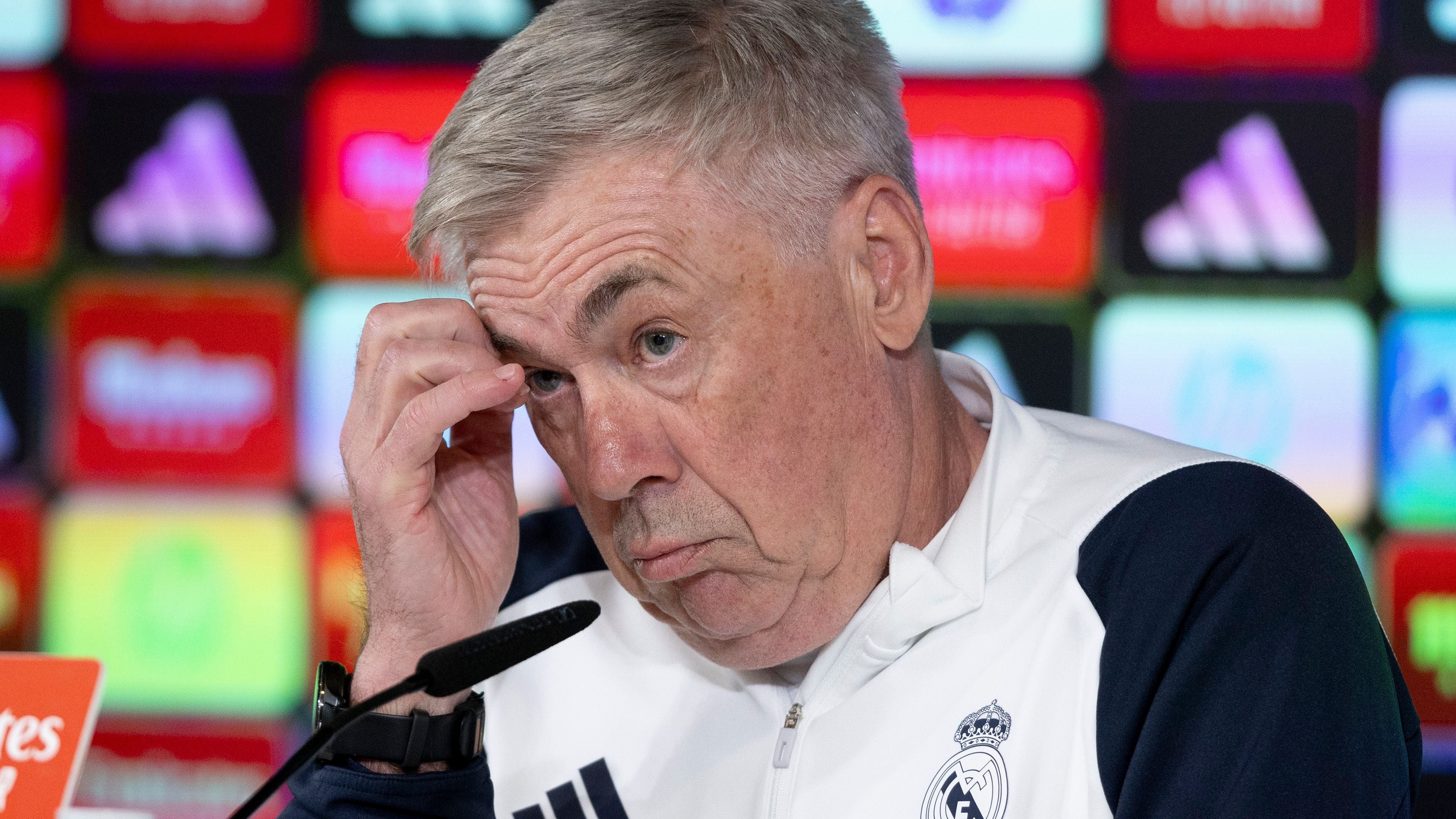 Ancelotti: “Hay una cosa que me preocupa de Vinicius, que no está mañana”