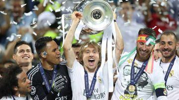 One of the Champions League wins for Modric.