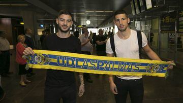 Toledo y Calleri, felices por firmar a su llegada a Las Palmas