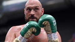 World Boxing Council (WBC) heavyweight title holder Britain's Tyson Fury