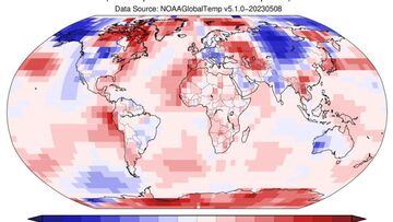 Surface temperatures registered their highest level ever reported despite the fact that the El Niño phenomenon has not yet shown its full effects in 2023.