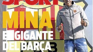 El día del Gigante Mina en la prensa de Barcelona