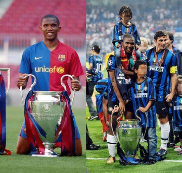 Three titles: two with Barcelona (2006 and 2009) and one with Inter (2010).