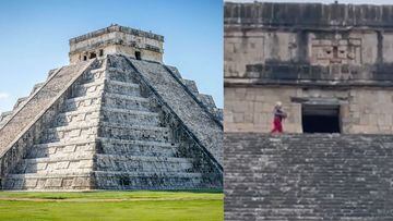 Chichen Itzá: Mujer turista sube a pirámide prohibida y causa indignación en México