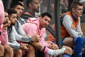 Lionel Messi did not leave the substitutes' bench for the sell-out fixture in Hong Kong.