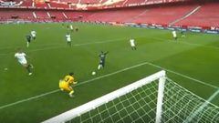 Sevilla v Real Madrid | Vinicius tapped the ball onto Bono who pushed it into his own net to open the scoring for Real Madrid in their game against Sevilla.