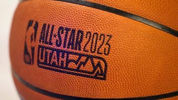 SALT LAKE CITY, UT - FEBRUARY 16: A generic basketball photo of the Official NBA Wilson basketball during NBAE Media Circuit Portraits as part of 2023 NBA All Star Weekend on Thursday, February 16, 2023 at the Hyatt Regency in Salt Lake City, Utah. NOTE TO USER: User expressly acknowledges and agrees that, by downloading and/or using this Photograph, user is consenting to the terms and conditions of the Getty Images License Agreement. Mandatory Copyright Notice: Copyright 2023 NBAE (Photo by Jeff Dean/NBAE via Getty Images)