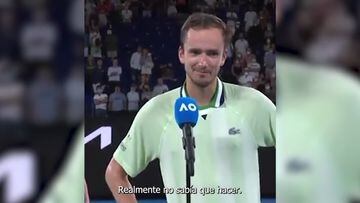 Medvedev se acuerda de Djokovic en su discurso y la reacción del público jamás la hubieses imaginado