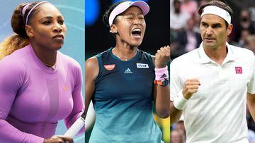 Naomi Osaka, Serena Williams y Roger Federer, millonarios fuera de las canchas