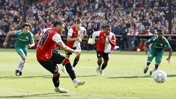 The Mexican had another night to remember as he scored twice for Feyenoord in their 6-1 win.