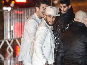 Several PSG team-mates and their partners joined Neymar as he celebrated his birthday at an all-white-themed bash at a Paris nightclub on Sunday.