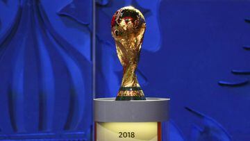 Trofeo de la Copa del Mundo de f&uacute;tbol.
