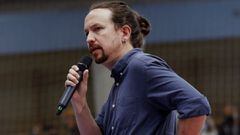 Pablo Iglesias During electoral event for Madrid election in Madrid on Tuesday, 27 April 2021.