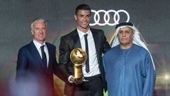 Cristiano Ronaldo wins Globe Soccer player of the year
