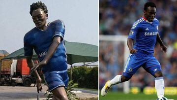 Essien superó a Cristiano como el futbolista con la peor estatua