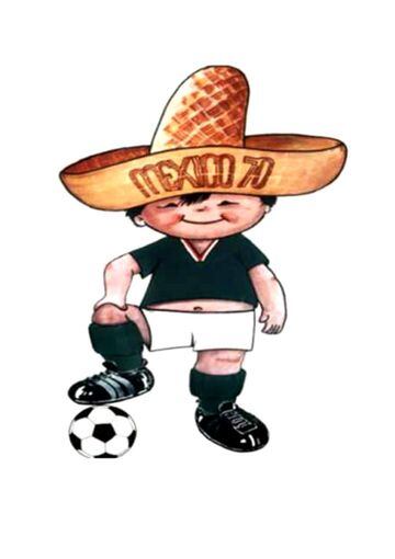 Para el Mundial de 1970, Juanito fue la figura representativa de esta justa, un niño enfundado en la camiseta de la Selección Mexicana y con un sombrero típico del país.