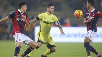 Medel fue suplente en sufrido triunfo de Inter ante Bologna