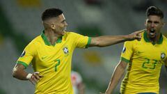 Brasil derrota a Per&uacute; con gol de Paulinho