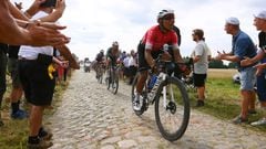 Nairo Quintana en la etapa 5 del Tour de Francia.