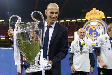 Silverware | Real Madrid's French coach Zinedine Zidane