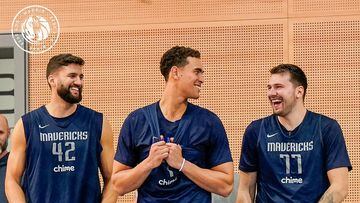 Luka Doncic is back in Madrid and, asked what he’d bring back with him, he listed some potential players and coaches, but 100% on the Spanish ham.