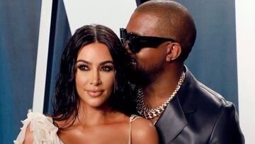 Kim Kardashian West y Kanye West en Beverly Hills, California. Febrero 09, 2020.