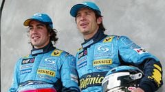 Fernando Alonso y Jarno Trulli, en 2004.