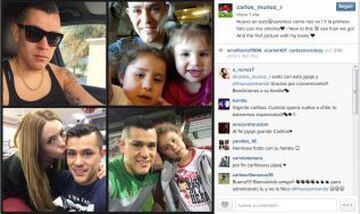 Carlos Muñoz aprovechó la fecha para inaugurar su cuenta de Instagram