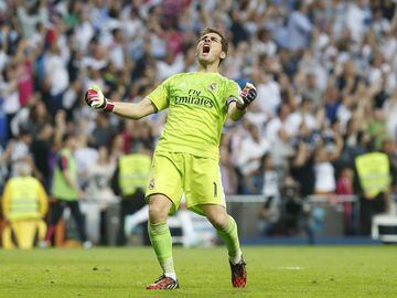 Iker Casillas es el jugador que más partidos ha ganado en la historia de La Liga. Con su último partido en el campeonato español (Madrid 7-3 Getafe, el 23 de mayo de 2015), Iker llegó a 334 partidos ganados, superando el récord fijado por Zubizarreta en e